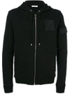 VERSACE VERSACE COLLECTION MEDUSA PATCH ZIPPED HOODIE - BLACK,V800802VJ0040012157392