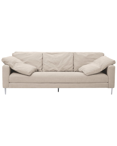 Tov Furniture Vari Beige Textured Velvet Lounge Sofa