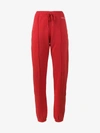 Re/done Red Logo Embroidered Trackpants In Classic Red