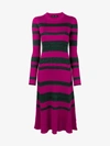 PROENZA SCHOULER STRIPED RIB KNIT DRESS,12173072