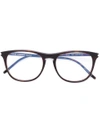 SAINT LAURENT SAINT LAURENT EYEWEAR ROUND FRAME GLASSES - BROWN,SL14612002842