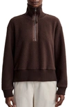 Varley Roselle Half-zip Fleece Pullover In Brown