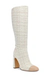 Steve Madden Ally Cap Toe Knee High Boot In Nat Multi
