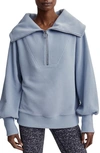 Varley Vine Half Zip Pullover In Dusty Blue