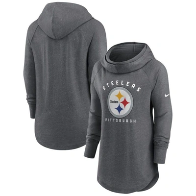 Nike Women's Team (nfl Pittsburgh Steelers) Pullover Hoodie In Grey
