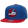 Mitchell & Ness Men's  Blue Winnipeg Jets Core Team Ground 2.0 Snapback Hat In Blue