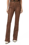 PAIGE LAUREL CANYON COATED HIGH WAIST FLARE JEANS