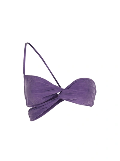 Jacquemus La Jupe Espelho Court Miniskirt In Purple