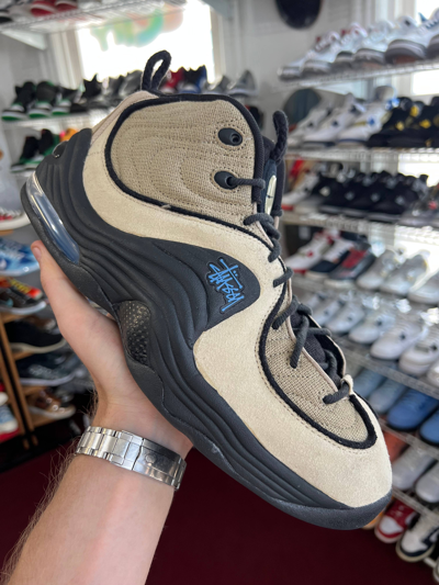 Pre-owned Nike X Stussy Air Penny 2 ‘rattan' Size 12 Vnds Shoes In Beige