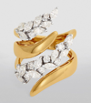 YEPREM YELLOW GOLD AND DIAMOND GOLDEN STRADA STACKABLE RING