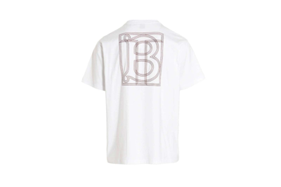 Pre-owned Burberry Magna T-shirt White/brown