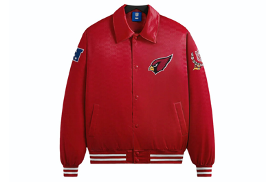 Pre-owned Kith X Nfl Cardinals Satin Bomber Jacket Modified