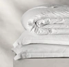 Boll & Branch Organic Reserve Embroidered Lattice Duvet Set In White/white