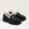 SAM EDELMAN SAM EDELMAN LAURS COZY LUG SOLE LOAFER BLACK/IVORY