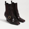 Sam Edelman Suzette Lizard Embossed Chelsea Boot In Red