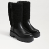Sam Edelman Elfie Faux Shearling Platform Boot In Black