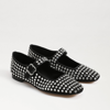 Sam Edelman Womens Faux Suede Rhinestone Mary Janes In Black