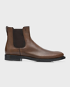 TOD'S MEN'S 62 LEATHER CHELSEA BOOTS