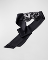 Kiki De Montparnasse Beaded Lace Blindfold In Black