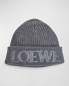 Loewe Blurred Logo Wool Beanie
