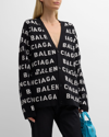Balenciaga Sweaters In 1070 Black/white