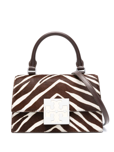 TORY BURCH TREND ZEBRA PRINT LEATHER MINI BAG