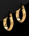 Italian Gold 18k  Polished Hoops