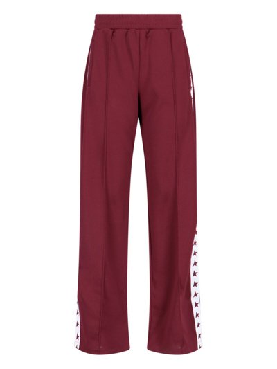 Golden Goose Star Sports Pants In Red