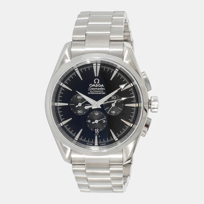 Pre-owned Omega Black Stainless Steel Seamaster Aqua Terra 2512.50.00 Men's Wristwatch 42 Mm
