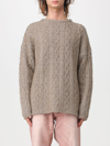 Our Legacy Popover Cable-knit Virgin Wool-blend Sweater In Beige