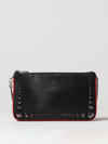 CHRISTIAN LOUBOUTIN LOUBILA BAG IN EMBOSSED LEATHER WITH STUDS,389105002