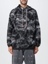 Aries Logo-patch Drawstring Hoodie In Black