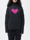 Zadig & Voltaire Alma We Heart Turtleneck Merino Wool Sweater In Black