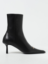 ALEXANDER WANG ANKLE BOOTS IN NATURAL GRAIN LEATHER,e70401002