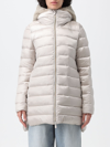 Save The Duck Matilda Detachable Fur Inner Coat In Beige