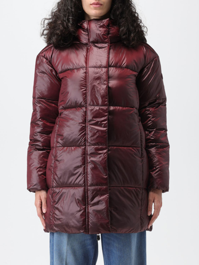 Save The Duck Jacket  Woman In Burgundy