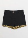 YOUNG VERSACE SHORT YOUNG VERSACE KIDS COLOR BLACK,E75000002