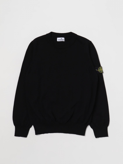 STONE ISLAND SWEATER STONE ISLAND JUNIOR KIDS COLOR BLACK,E75079002