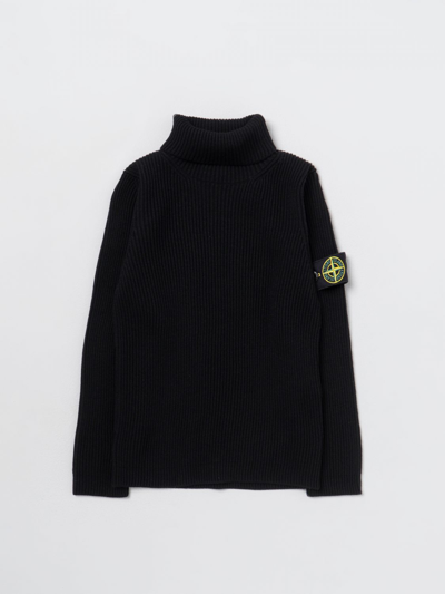 Stone Island Junior Jumper  Kids In Black