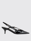 Miu Miu Buckle-embellished Slingback Pumps In Black