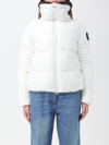 Save The Duck Logo Patch Quilted Jacket In White