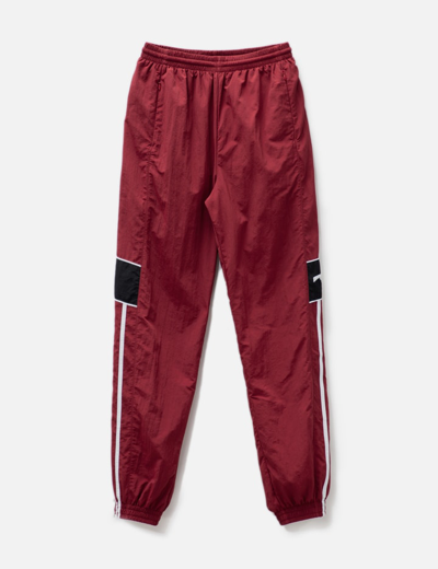 Martine Rose Paneled Trackpants In Burgundy