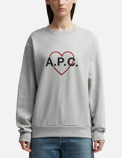 Apc Leon Sweatshirt In Grey