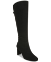 ALFANI WOMEN'S ADELAYDE KNEE HIGH THIN BLOCK-HEEL DRESS BOOTS, CREATED FOR MACY'S