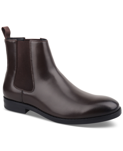 Alfani Men's Luka 2 Pull-on Chelsea Boots, Created For Macy's In Brown
