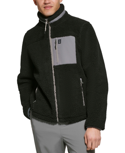 Bass Outdoor Men's B-warm Insulated Full-zip Fleece Jacket In Black Beauty