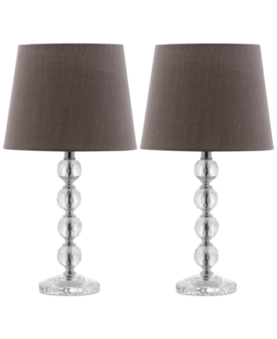 Safavieh Set Of 2 Nola Stacked Crystal Ball Table Lamps