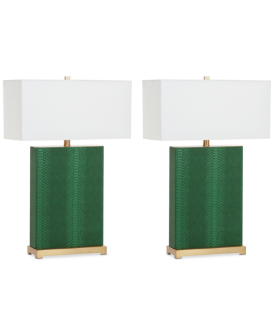 Safavieh Set Of 2 Joyce Table Lamps In Green