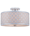 Safavieh Hutch 3-light Flush Mount In Grey