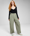 AND NOW THIS WOMEN'S HIGH-RISE WIDE-LEG CARGO PANTS